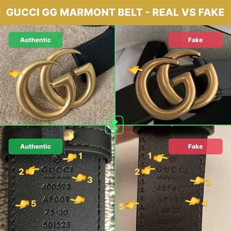 real gucci marmont belt vs fake